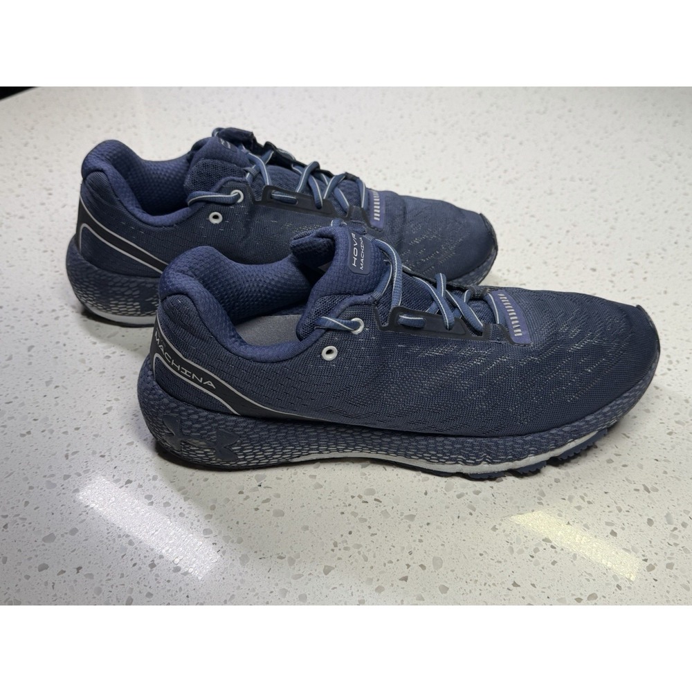 Under Armour HOVR Machina Men's Blue Mesh Running Shoes Lace-Up Breathable 10.5